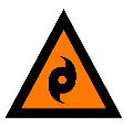 Cyclone warning level 2 orange