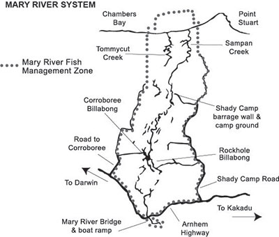 Mary River system map