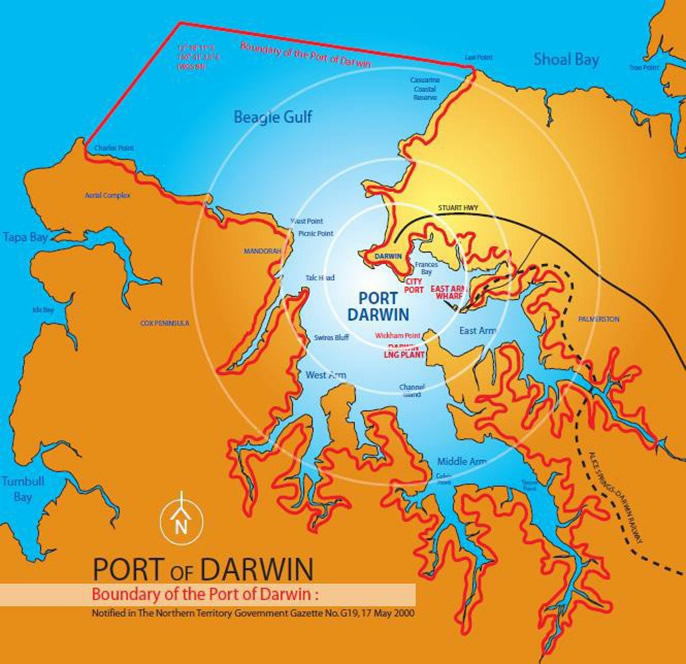 Darwin port boundaries