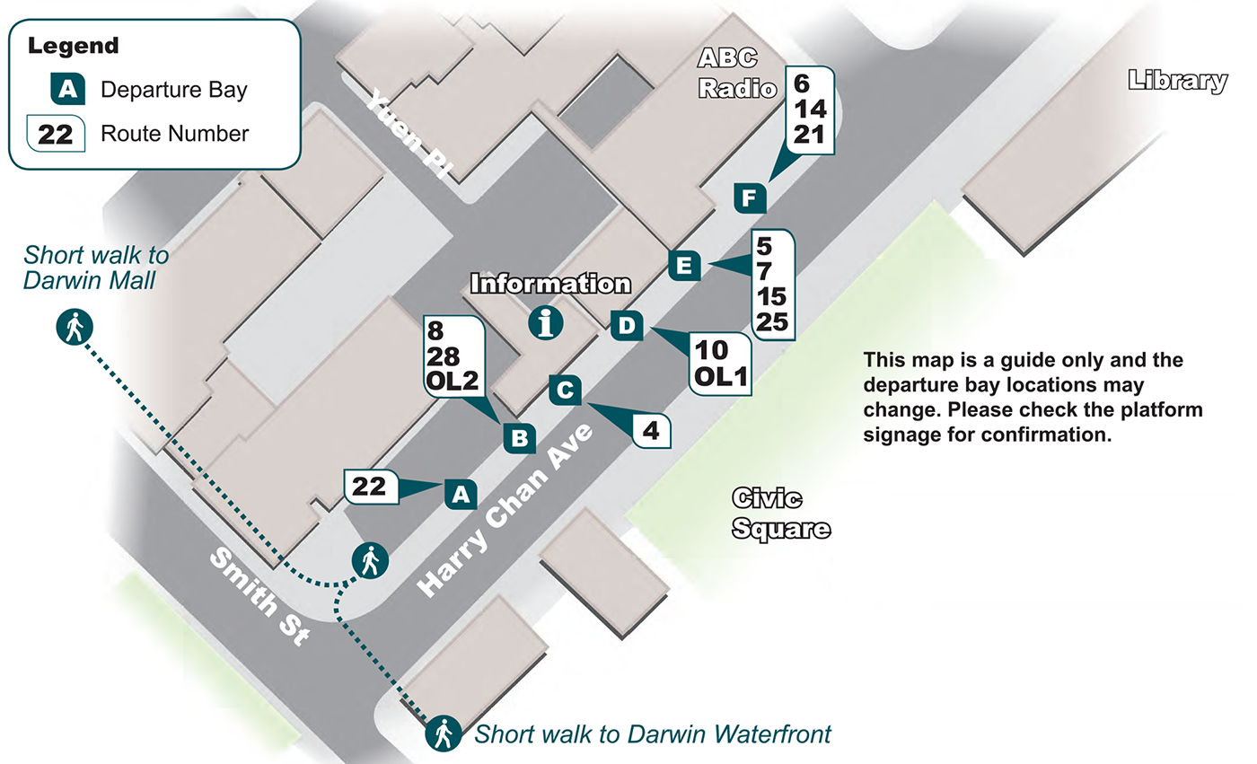 Darwin interchange map
