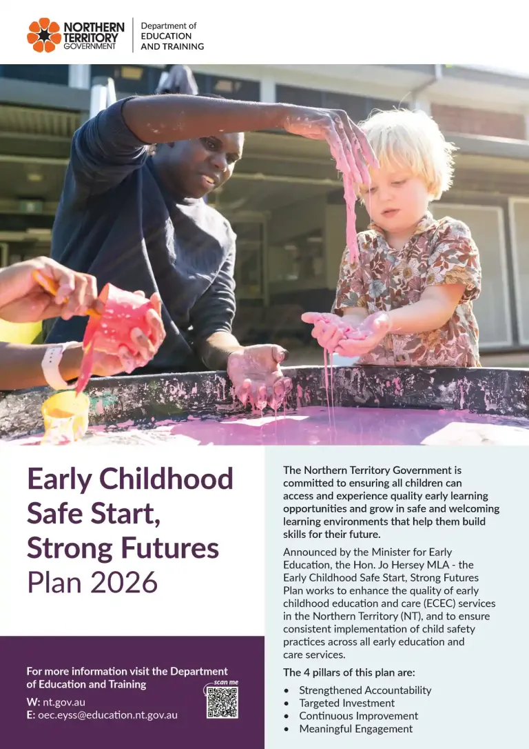 Early childhood safe start strong futures plan 2026
