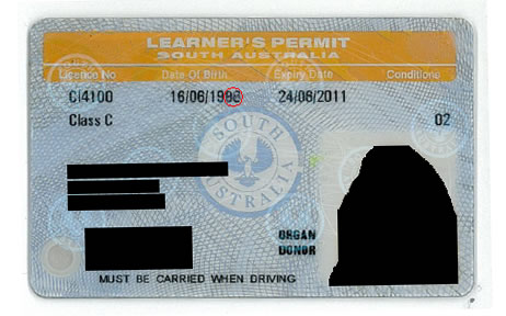 Altered ID example - front