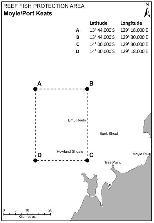 Reef fish protection area - Moyle Port Keats