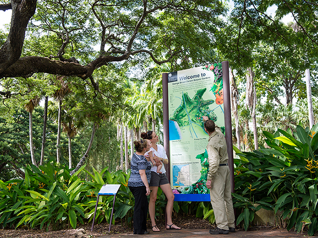 George Brown Darwin Botanic Gardens - Information sign