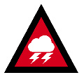Severe weather warning level 3 red