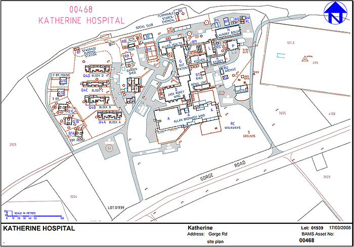 Katherine Hospital map