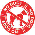 No dogs icon