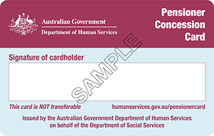 Centrelink Pensioner Concession Card