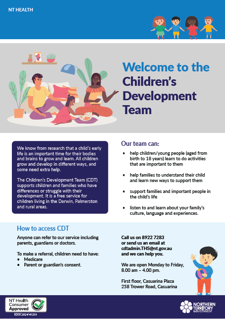 Welcome to the Children's Development Team flyer image