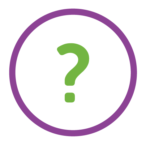 Question mark with a circle around it